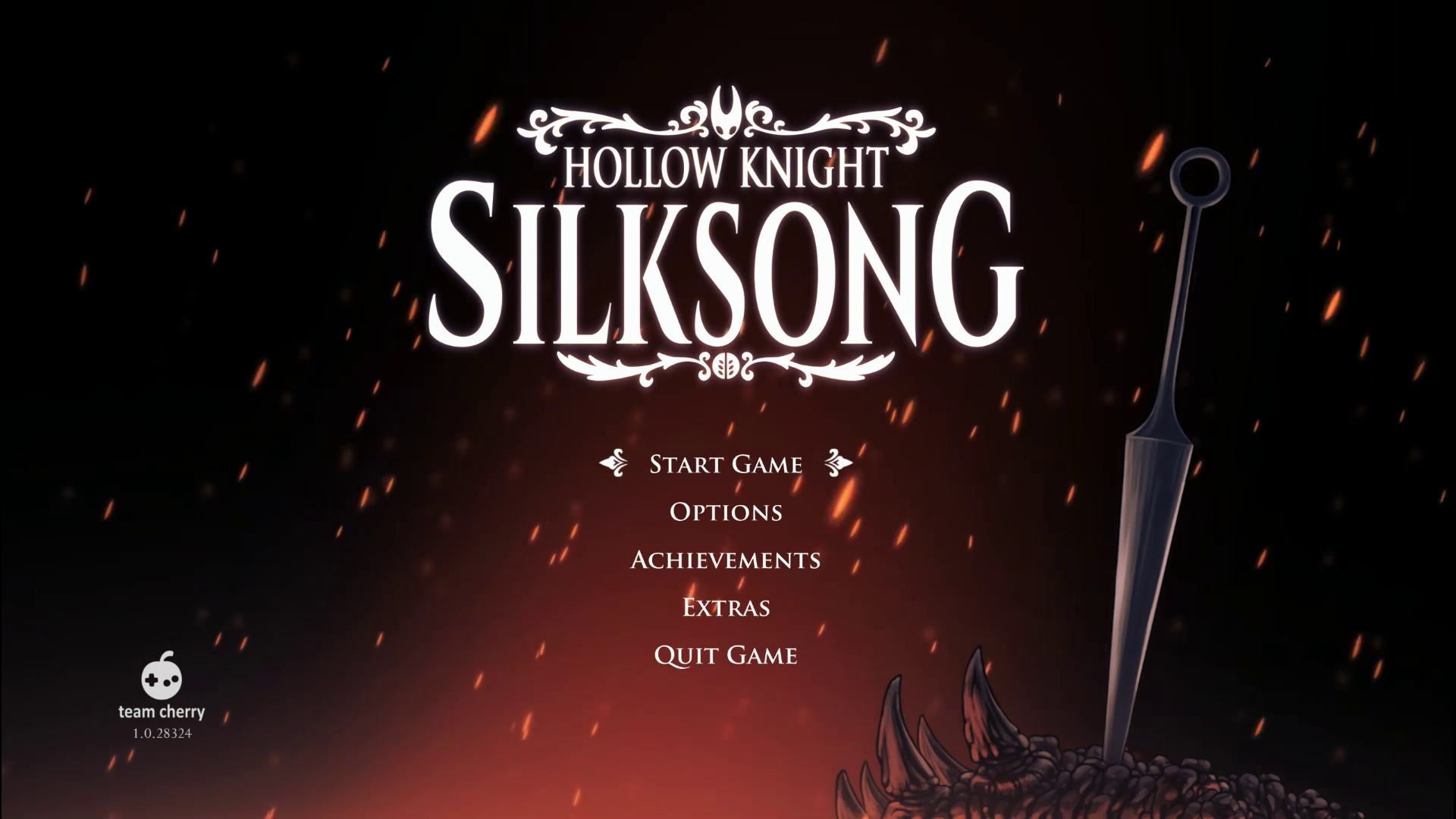 Silksong's Title Screen